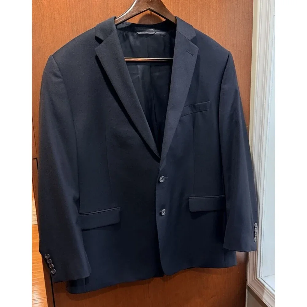 Lauren Ralph Lauren Blazer 44R Black 100% Wool Sport Coat Men’s